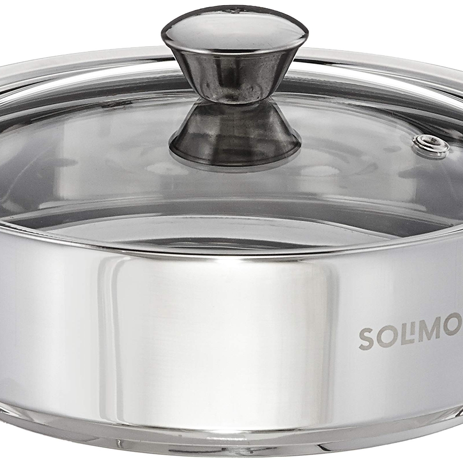 Amazon Brand - Solimo STAINLESS STEEL INSULATED SOLID ROTI SERVER, 1.1 L, SILVER