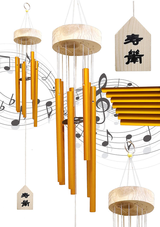 Plus Value 7 Pipe Wind Chimes for Home Balcony Decor for Positive Energy Vastu Feng Shui Items (Balcony, Bedroom, Window, Indoor & Outdoor Garden Decoration, Wall Hanging Peaceful Sound)