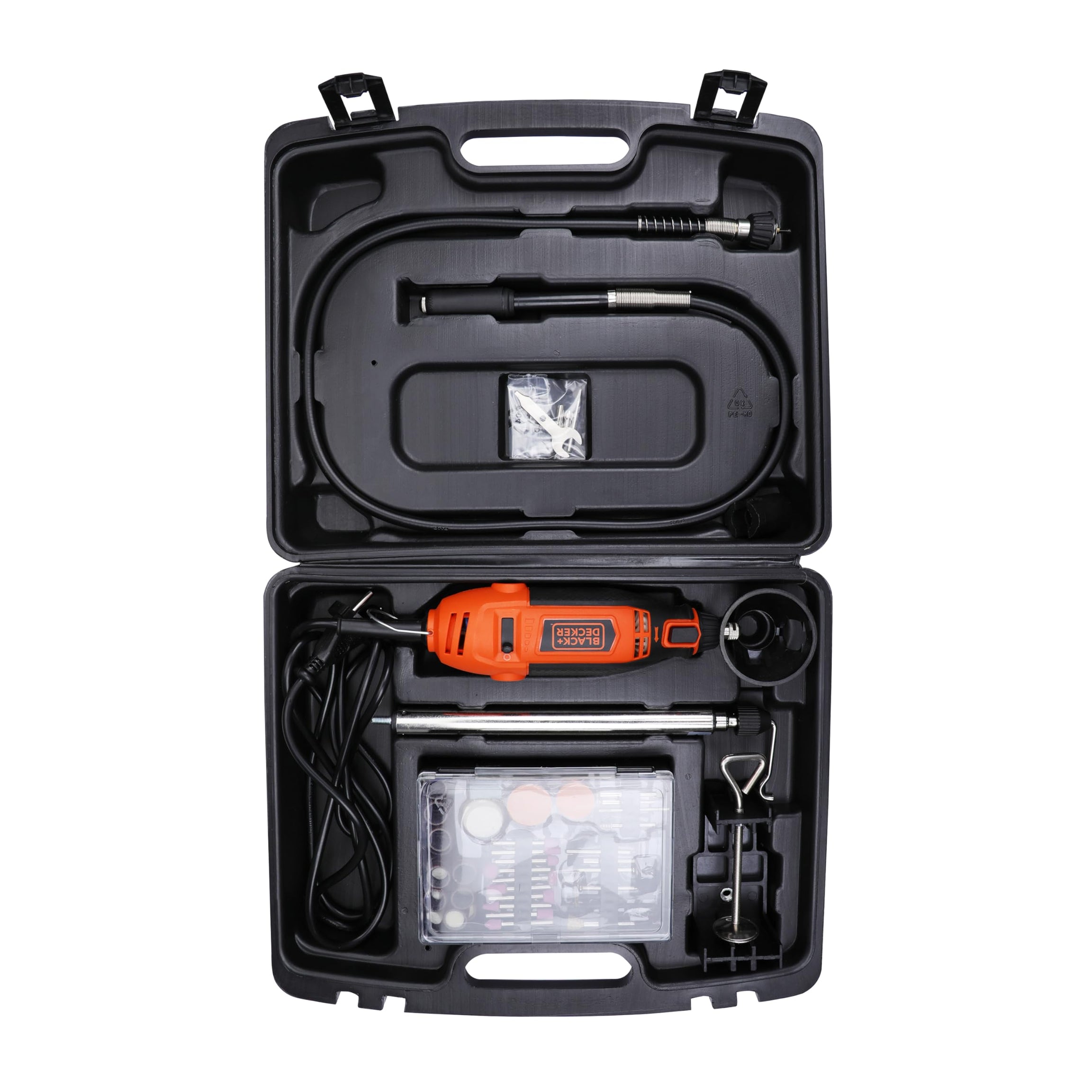 BLACK+DECKER RT18KA-IN 180W Electric Rotary Tool with 118 pc Acc. Kit Box for Grinding,Polishing,Engraving and Carving