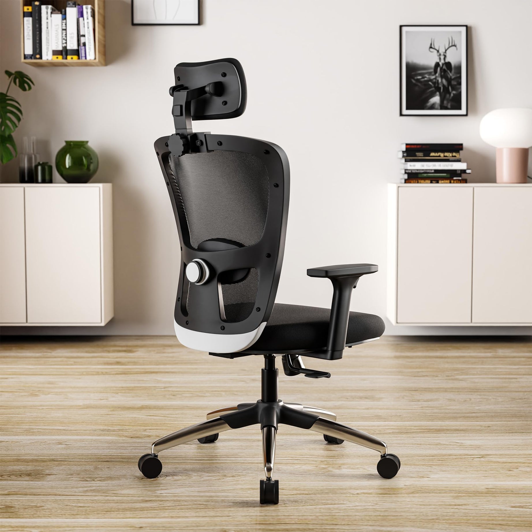 Green Soul® | Jupiter Superb | Office Chair | 3 Years Warranty | Smart Multi-Tilt Lock Mechanism | Ergonomic Chair for Home & Office | High Back (Black)