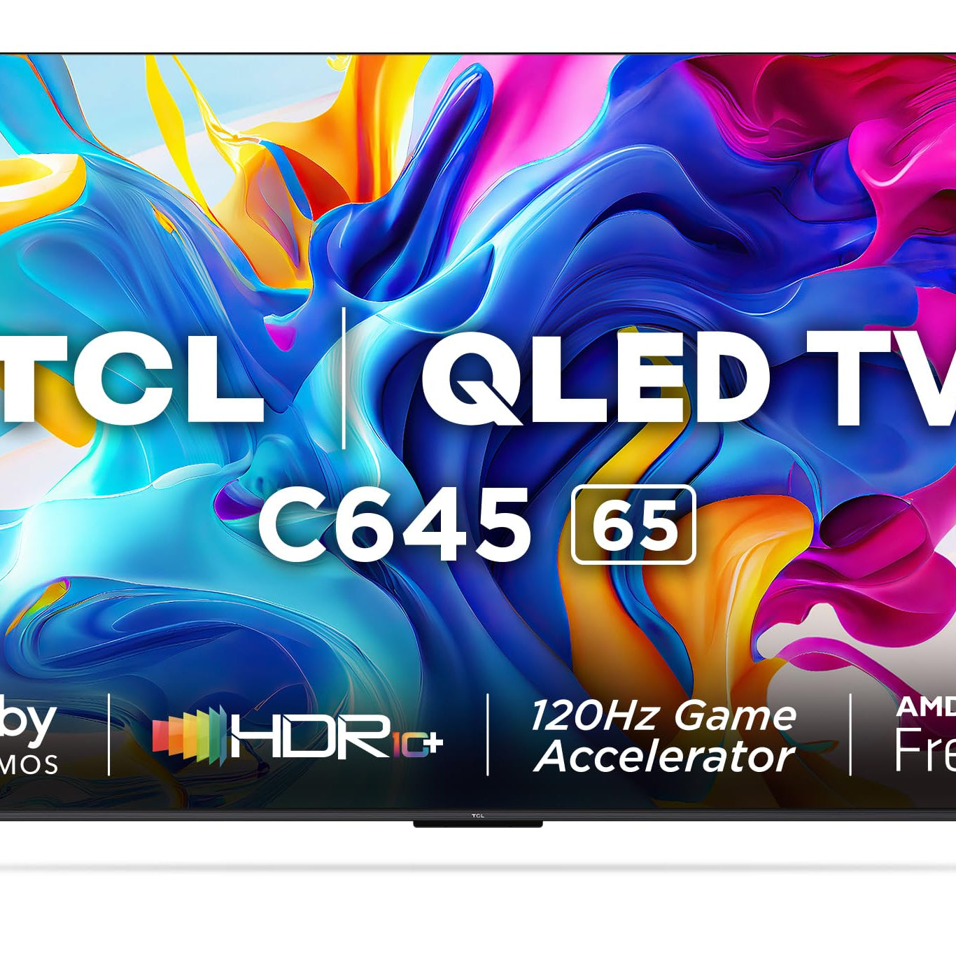 TCL 164 cm (65 inches) 4K Ultra HD Smart QLED Google TV 65C645 (Black)