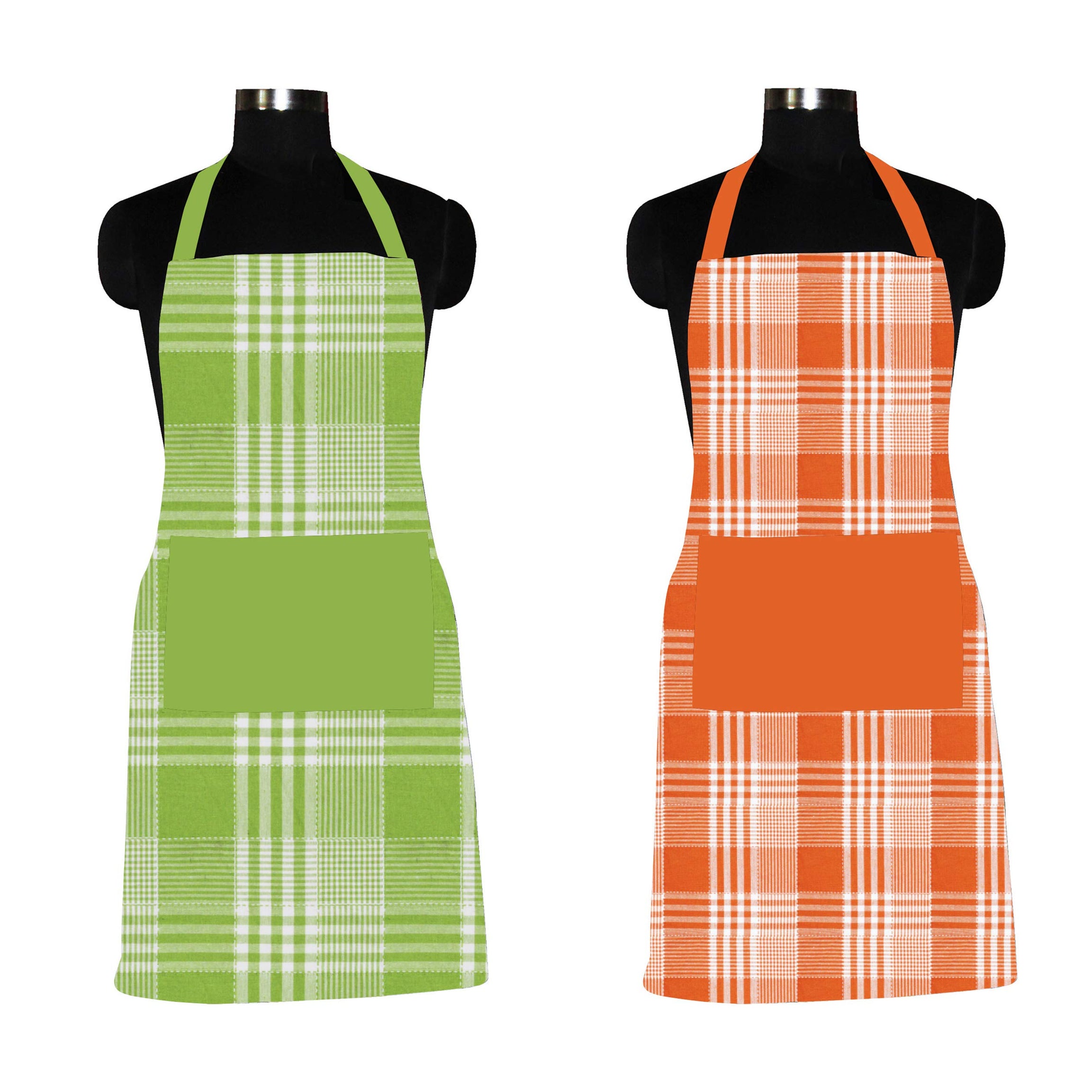 AIRWILL, 100% Cotton Designer Home Use, Chefs and Regular Aprons, Pack of 2 pc