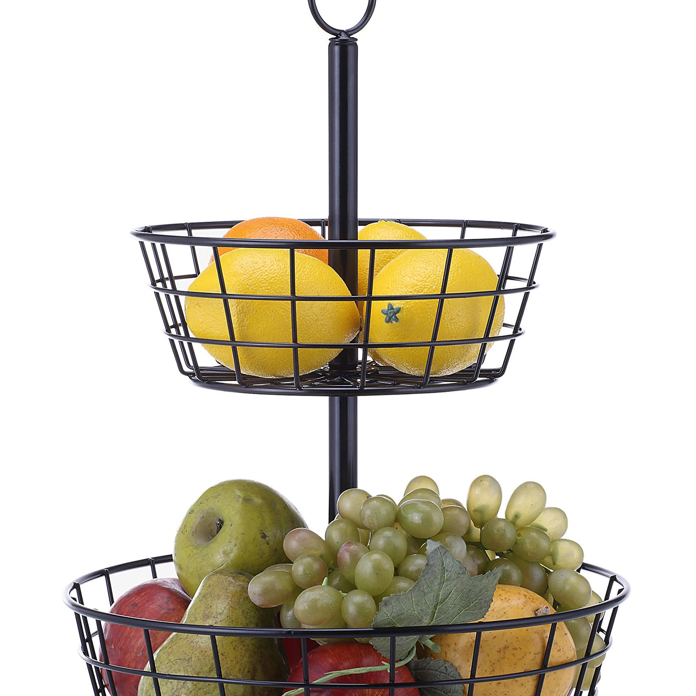 SunnyPoint Tabletop 2-Tier Countertop Fruit Basket Stand