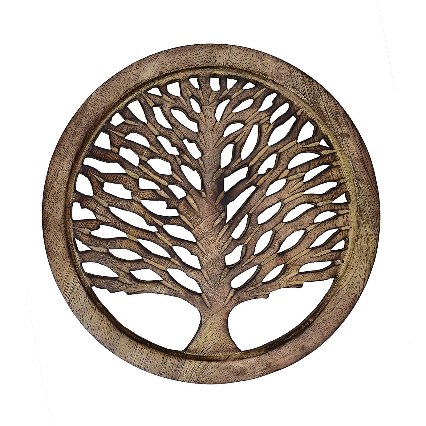 PEBBLECRAFTS Wooden Trivets-Coasters for Kitchen Hot Dishes Dining Table Hot Pots Trivet Stand Hot Vessel Holder Coaster (Size 6 inches) | Indian Handicrafts for Dining Table