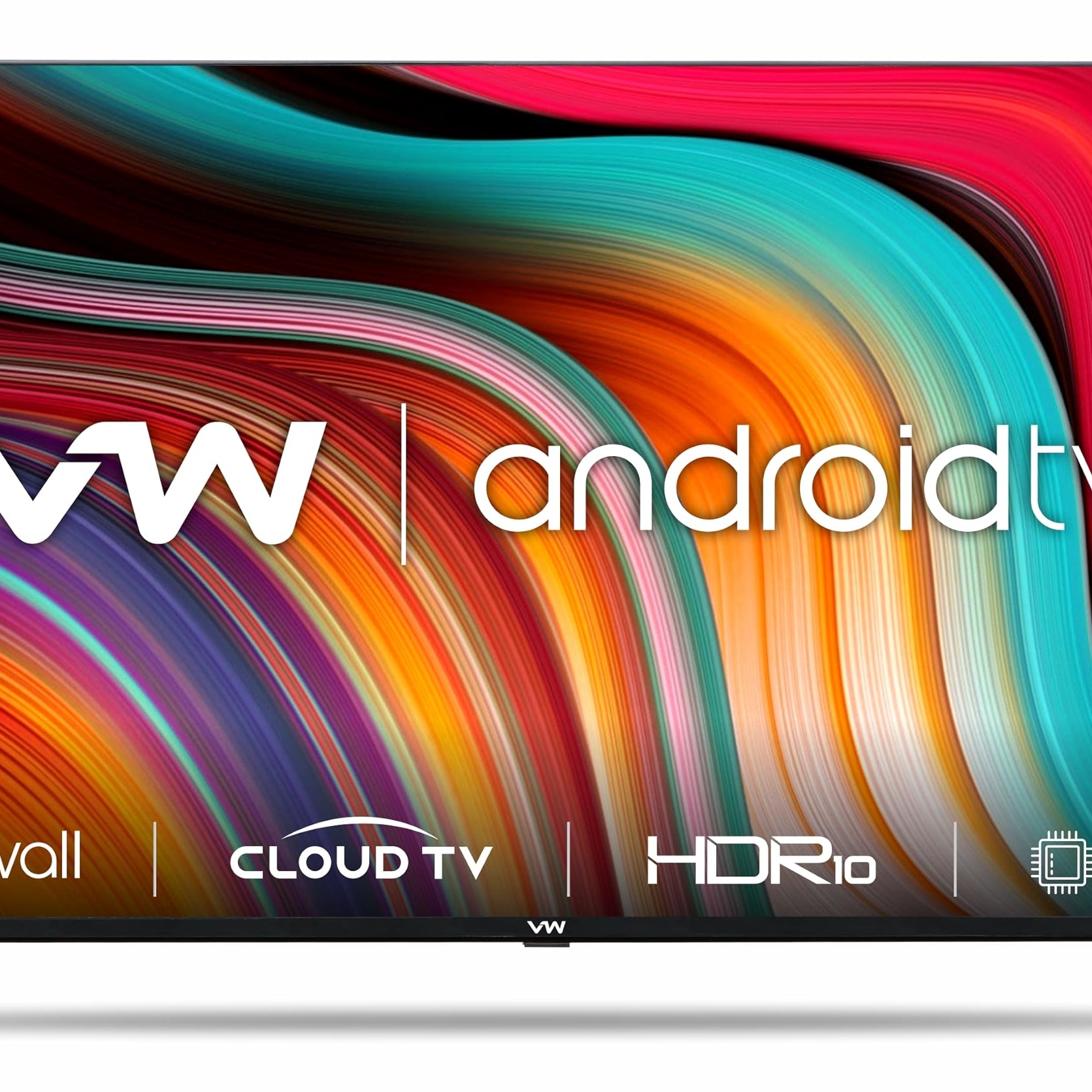 VW 101 cm (40 inches) Playwall Frameless Series Full HD Android Smart LED TV VW40F1 (Black)