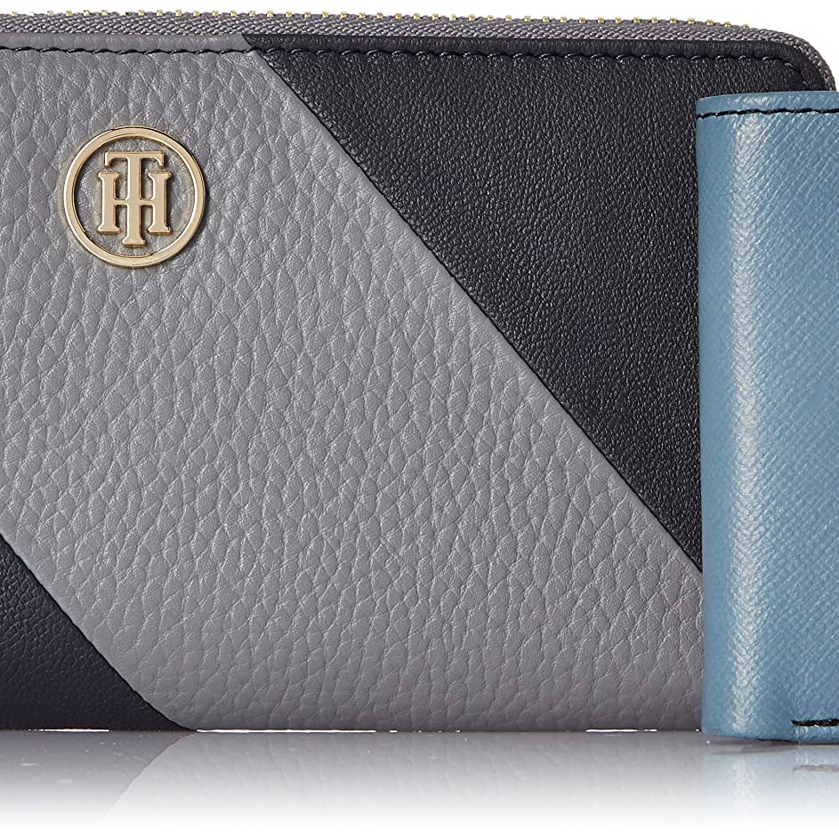 Tommy Hilfiger Nuttalls Leather Mens + Womens Wallet Gift Set for Unisex - Black/Navy