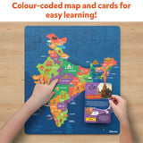 Skillmatics India Map Puzzle - 70 Pieces, Educational Toy For Learning 300+ Facts About India, Gifts For Ages 6 To 12, Kid