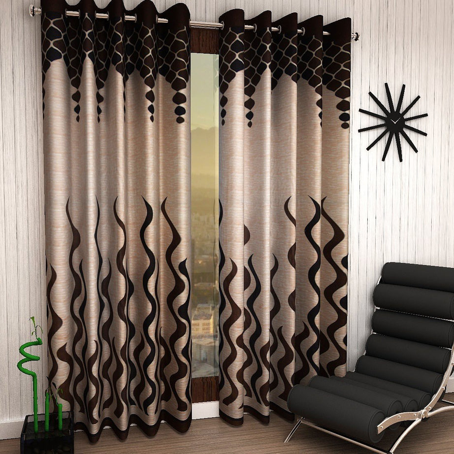 Home Sizzler 2 Piece Window Curtains - 5 Feet