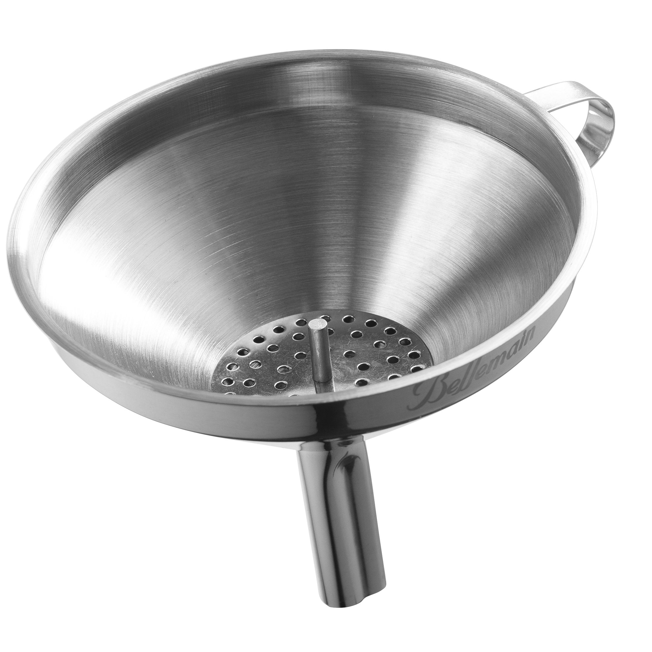 Bellemain 5" Stainless Steel Kitchen Funnel Removable Strainer Liquid and Dry Ingredients