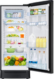 Samsung 215 L, 3 Star, Digital Inverter, Direct-Cool Single Door Refrigerator (RR23D2H23BX/HL, Luxe Black, Base Stand Drawer)