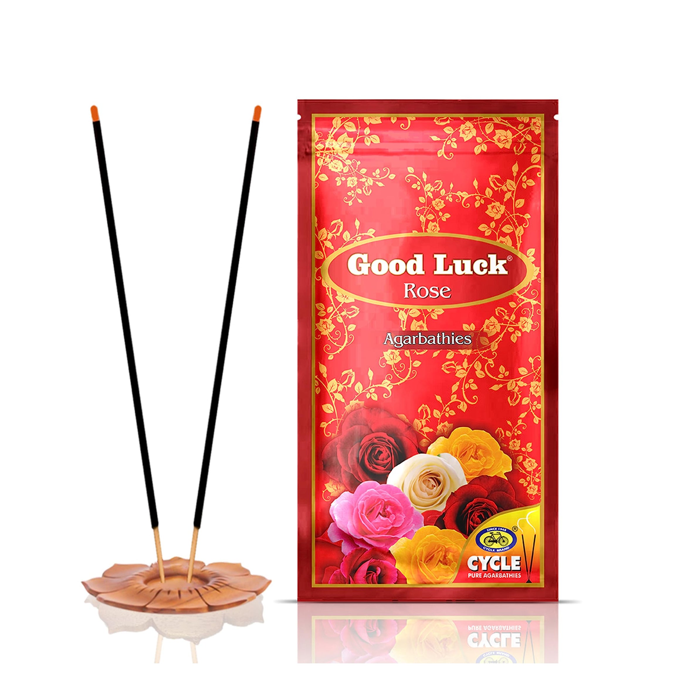 Cycle Pure Agarbatti GoodLuck ROSE Incense Sticks - Rose Fragrance - Pack of 1