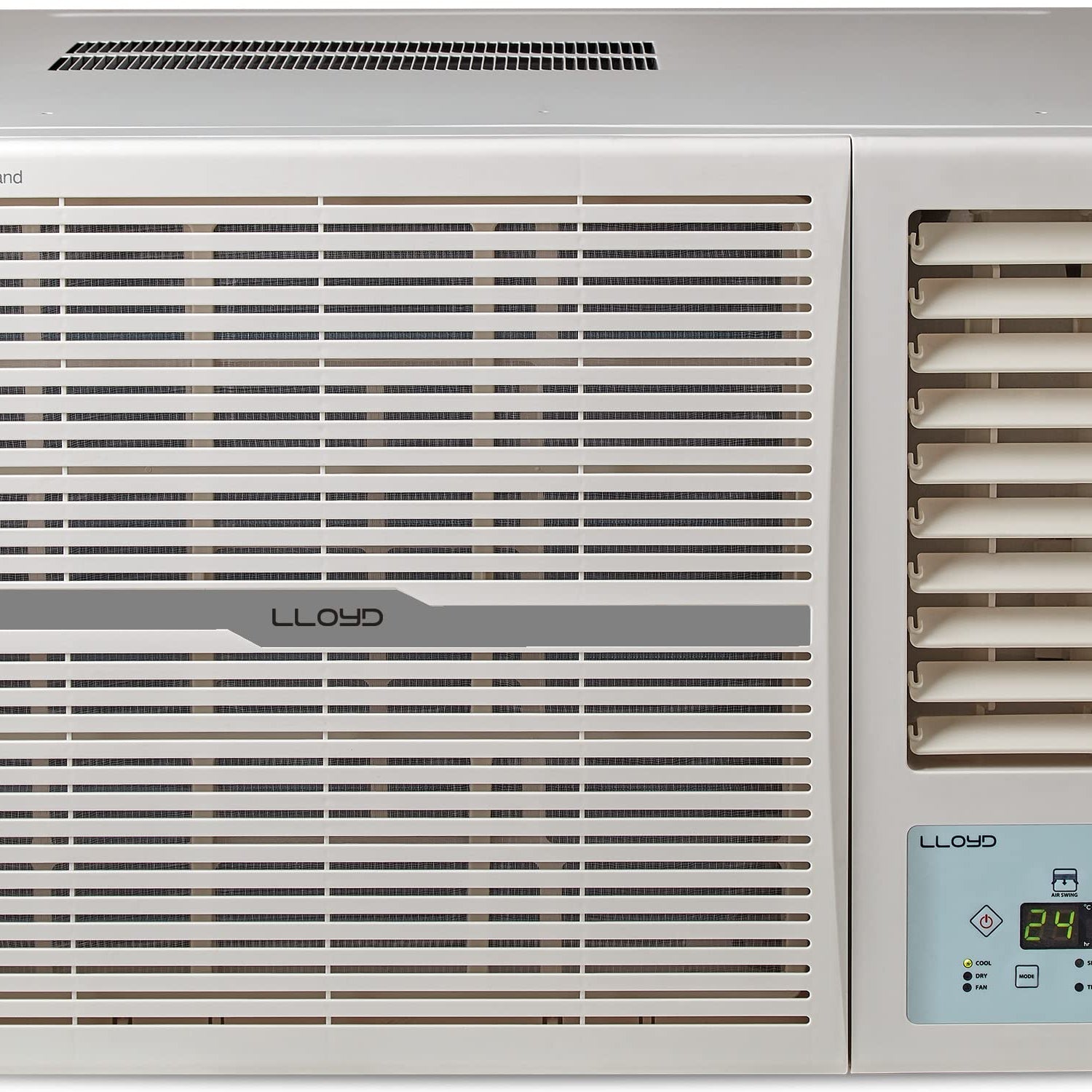 Lloyd 1.0 Ton 3 Star Fixed Speed Window AC (Copper, 2023 Model, White with Silver Deco Strip, GLW12C3XWSEW)