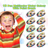 Birthday Popper Water Color with Paint Brush as Birthday Return Gift (Set of 10) for Kids of All Age Group