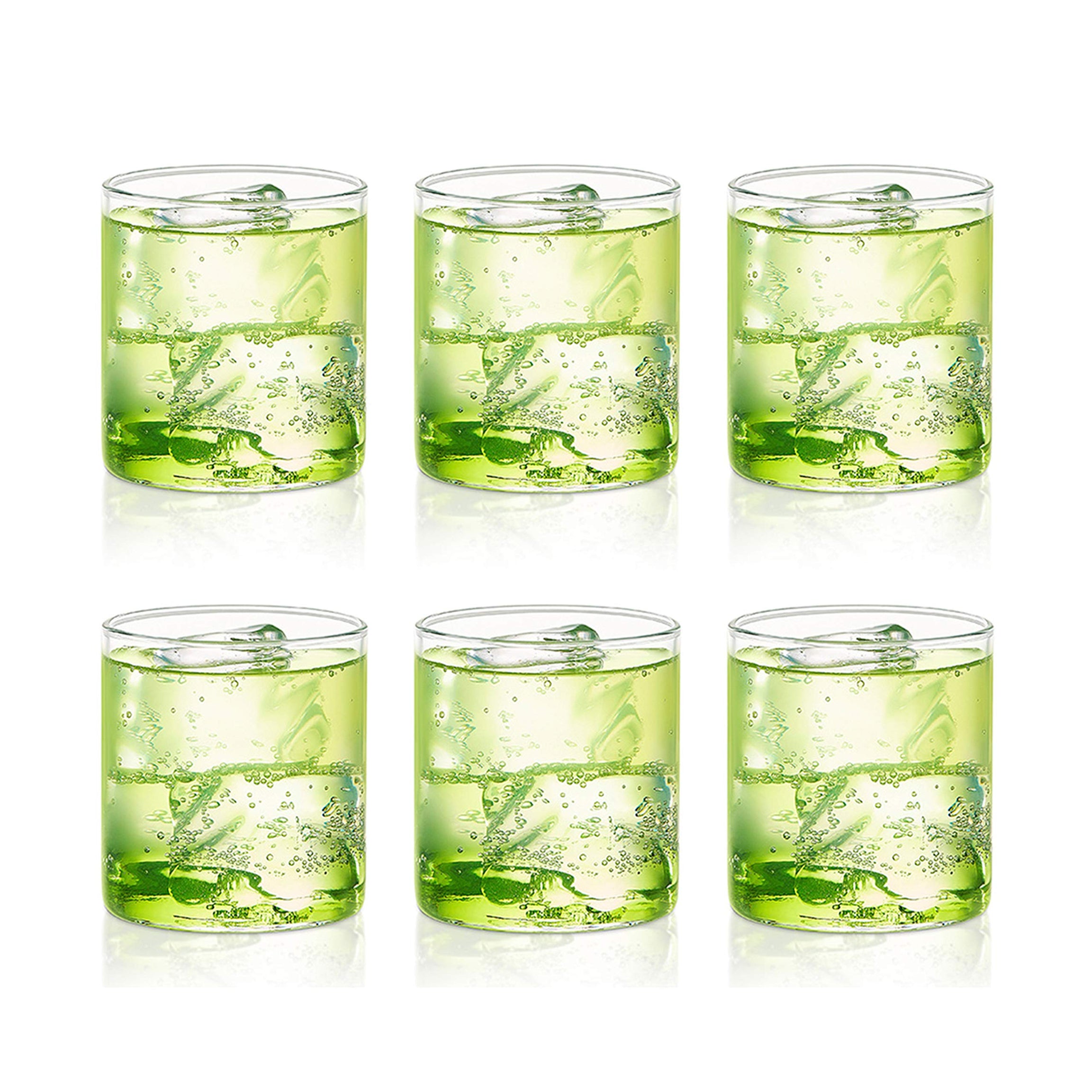 Borosil 205ml Set of 6 pcs Vision Glass Vision Transparent Drinking Glass | Borosilicate Glass Tumblers for Water, Cold Drinks, Juice| Flame Proof, Microwave & Dishwasher Safe, For Daily use & Gifting