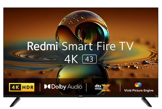 Redmi 108 cm (43 inches) 4K Ultra HD Smart LED Fire TV L43R8-FVIN (Black)