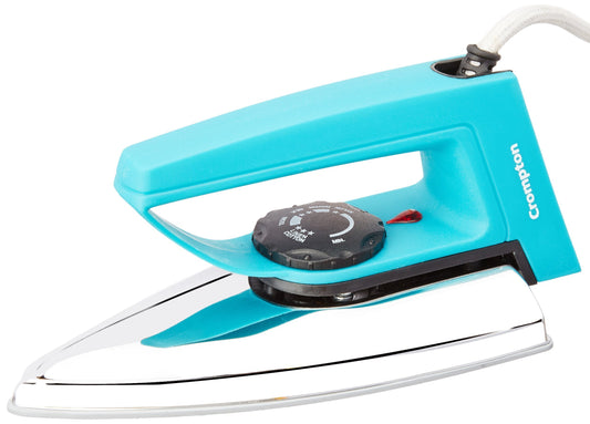 Crompton Greaves RD 750-Watt Dry Iron with Double Layer Non-stick Coating (Blue)