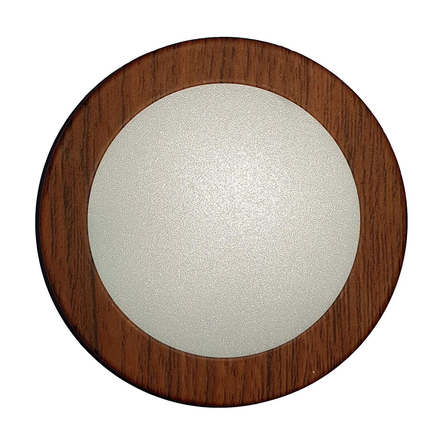 Mufasa 12 Watts Wooden Finish Round LED Surface Panel, Slim Round Ceiling Lamp (15cm) (Warm White)