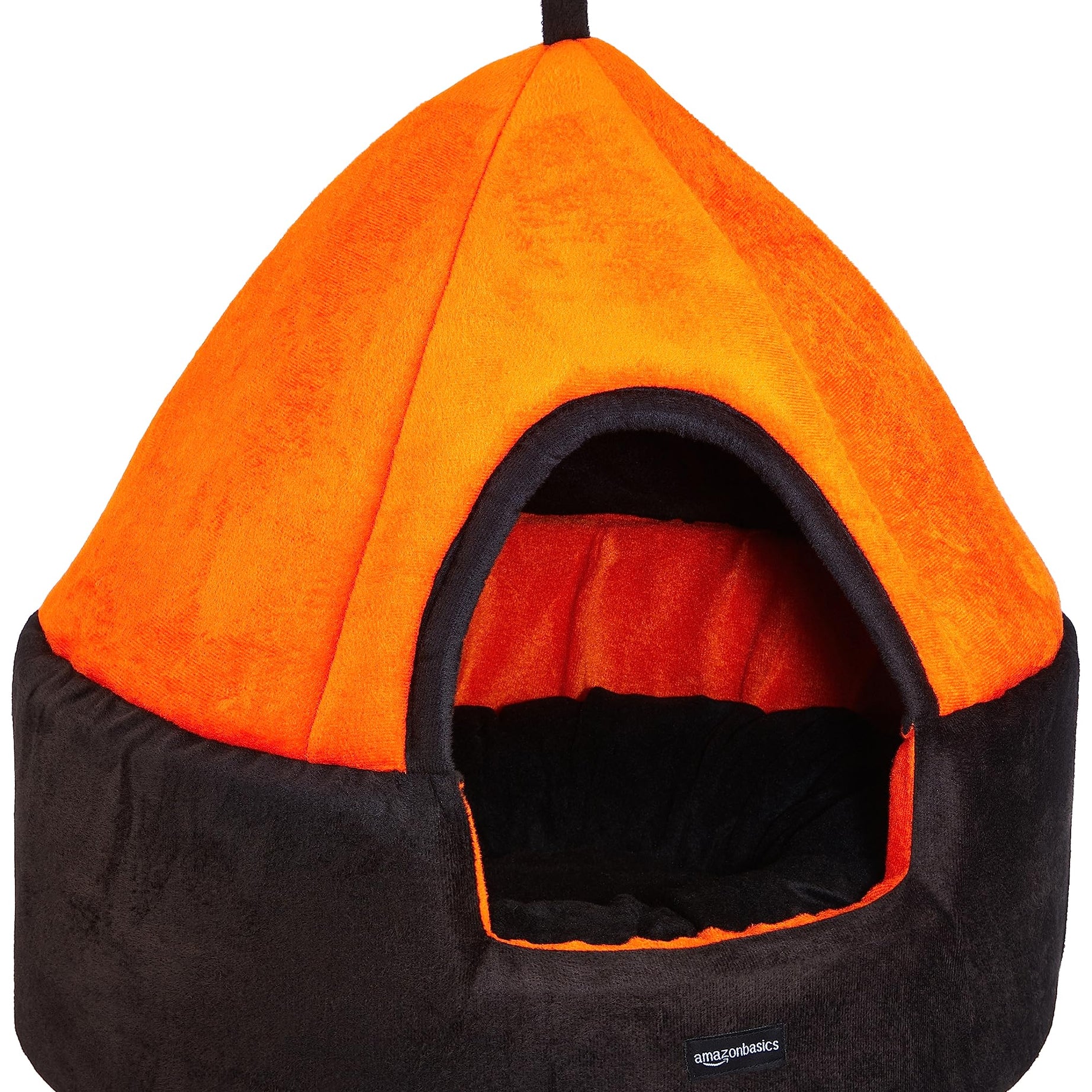 amazon basics Premium Soft Velvet Fabric Dual Color Cat Toy Breed Dog Pet Hut | Diameter 18 Inch Height 18 Inch (S) Pack of 1