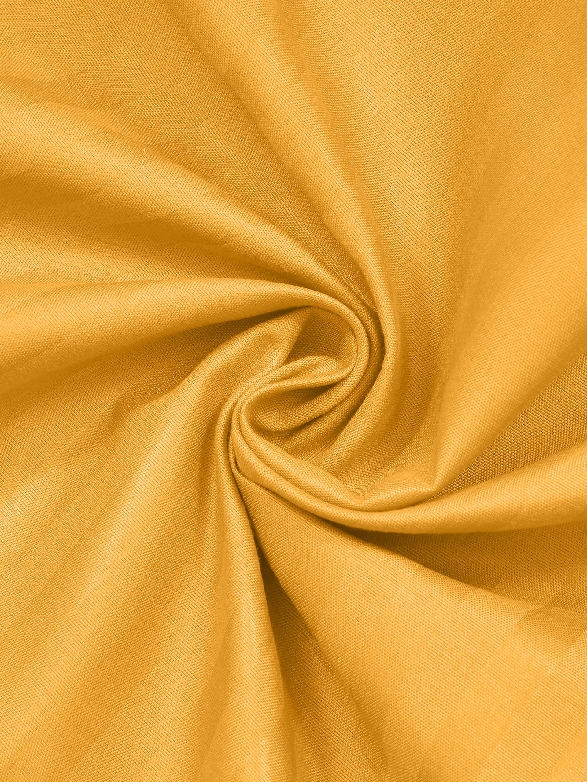 JaipurFabric® Poly Cotton 150 TC Satin Stripes Single Bedsheet with 1 Pillow Covers (60" X 90"), Mango Yellow