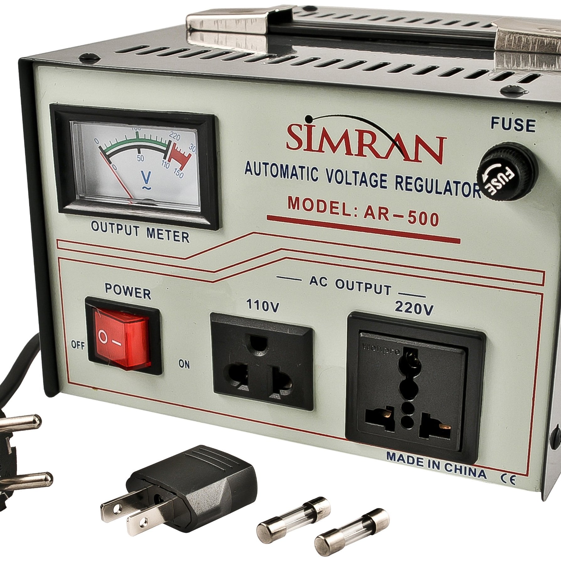 Simran AR-3000 3000-Watt Heavy Duty Voltage Regulator Stabilizer with Built-In Step Up Down Voltage Transformer Grey 5