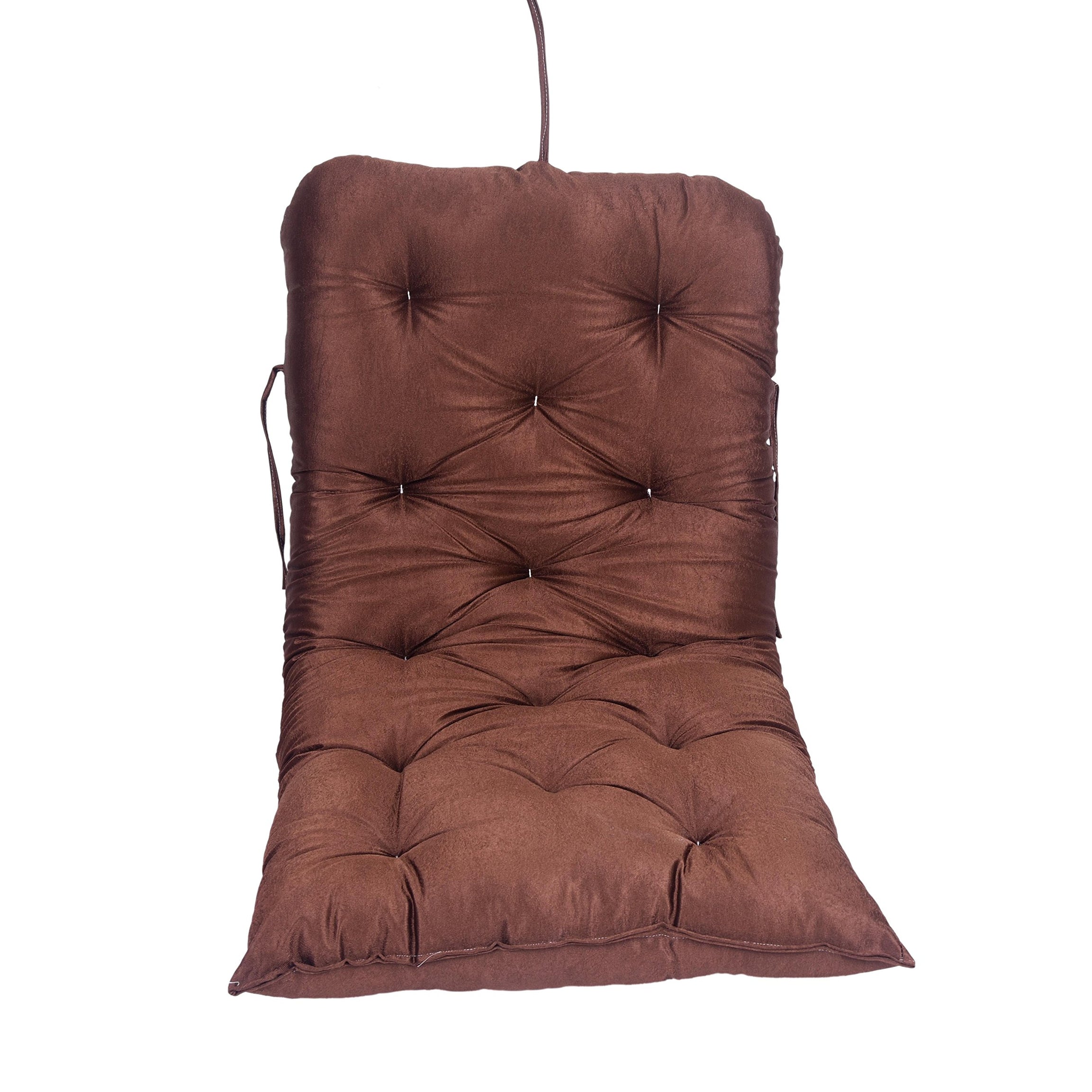 Aashi Enterprise Cotton Cushioned Swing, Brown