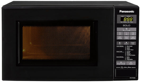 Panasonic 20L Solo Microwave Oven (NN-ST266BFDG, Black, 51 Auto Menus)