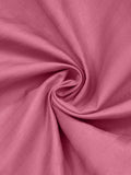 JaipurFabric® Poly Cotton 144 TC Satin Stripes Single Bedsheet with 1 Pillow Covers (60" X 90"), Rose Pink