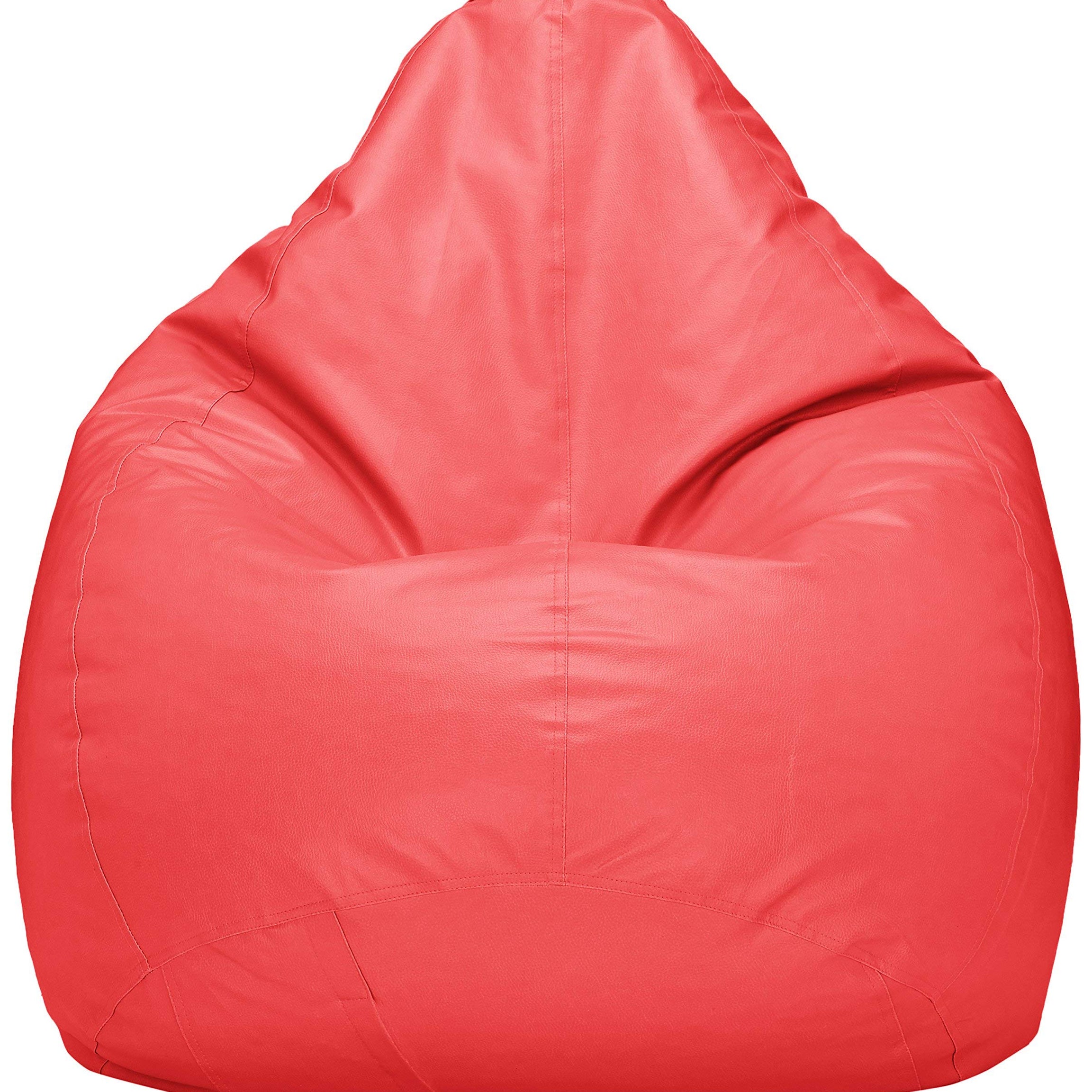 Amazon Brand - Solimo XXL Bean Bag Cover (Pink) | Faux Leather