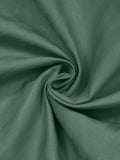 JaipurFabric® Poly Cotton 144 TC Satin Stripes Single Bedsheet with 1 Pillow Covers (60" X 90"), Forest Green