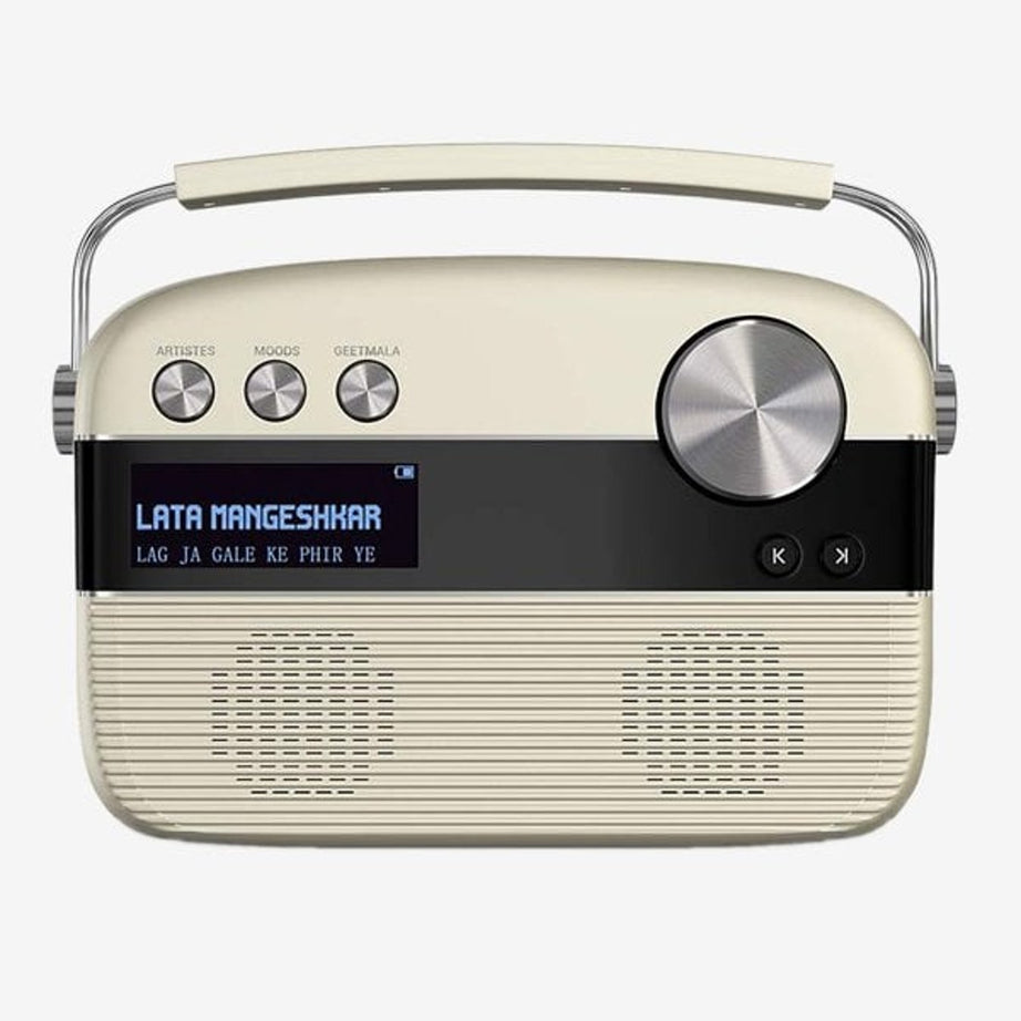 Saregama Carvaan Digital Audio Player (Porcelain White)