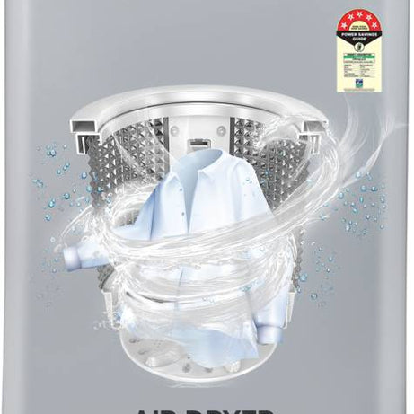 ONIDA 7 kg 5 Star 8 Wash Programs Crystal Drum Fully Automatic Top Load Washing Machine Grey  (T70CGN)