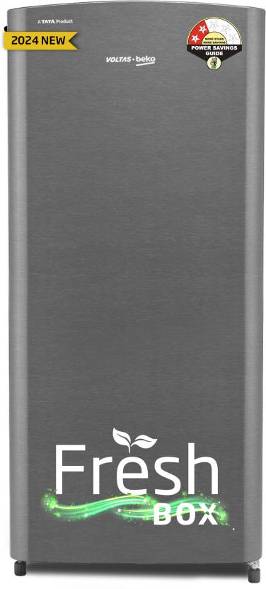 Voltas Beko 183 L Direct Cool Single Door 2 Star Refrigerator  (Silver, RDC215D/S0XIR0M0000GO)